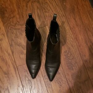 Elegant Black Ankle (Western Style) Boot